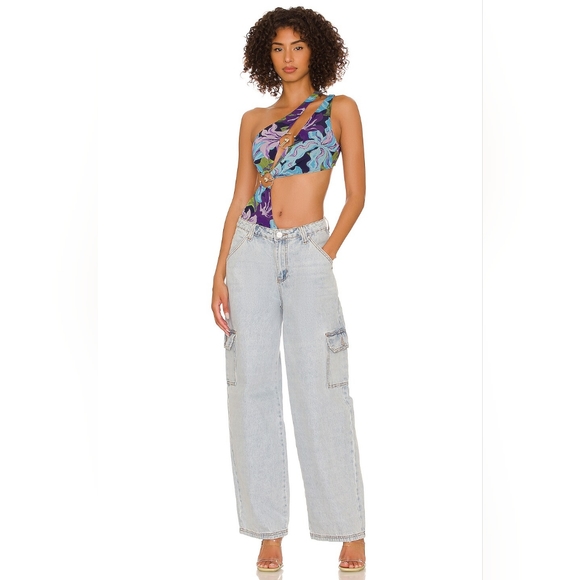 12. NWOT SONG OF STYLE ABIE BODYSUIT IN KANHA FLORAL MULTI - Picture 3 of 9